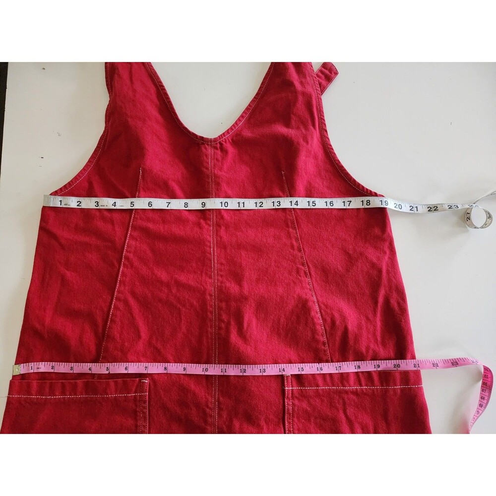 We The Free High Roller Denim Jumpsuit M Pockets Slouchy Utility Free People - Picture 7 of 10